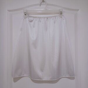 Fm Lingerie White Slip Skirt